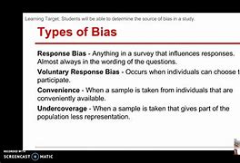 Image result for Types of Bias in Science