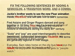 Image result for Examples of Semicolon Sentences