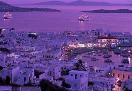 Image result for Mykonos Greece Night