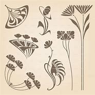 Image result for Art Nouveau Simple Leaf Outline