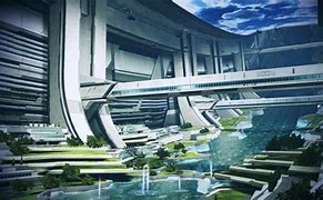 Image result for Futuristic Space Cities