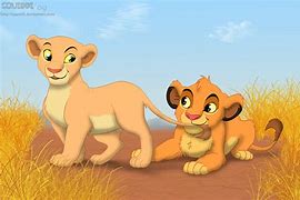 Image result for Lion King Simba Nala