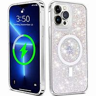 Image result for iPhone 12 MagSafe Case Clear Glitter