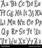 Image result for Free Hand Lettering Alphabet