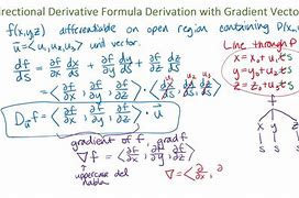 Image result for Directional Derivative Notation