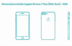 Image result for iPhone 7Plus Dimensions in Inches