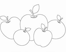 Image result for Five Apples Together Outline