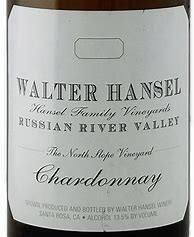 Image result for Walter Hansel Chardonnay The North Slope