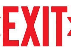 Image result for Exit Sign Transparent