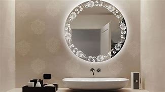 Image result for Backlit Etched Mirror