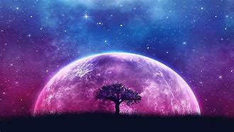 Image result for Starry Galaxy Moon