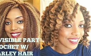 Image result for Crochet Braids Straight Hair Invisible Part