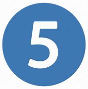 Image result for Number 5 Circle Icon