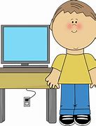 Image result for Clip Art Kids On Computer