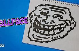 Image result for pixels troll faces painting