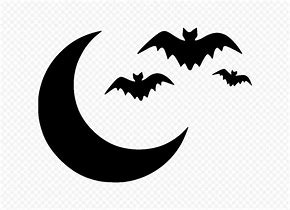 Image result for Bat Cat Moon Silhouette