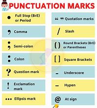 Image result for Punctuation شرح