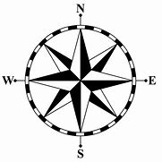 Image result for Geography Clip Art Black and White Compass Rose