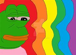 Image result for Rainbow Pepe