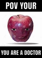 Image result for Apple with Realistic Face Meme
