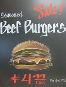 Image result for Hamburger Chalk Signs