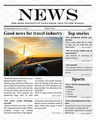 Image result for Front Page Newspaper Layout Template