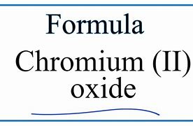 Image result for Chromium II Oxide