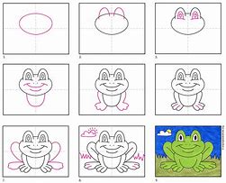 Image result for How to Draw a Cute Cartoon Frog