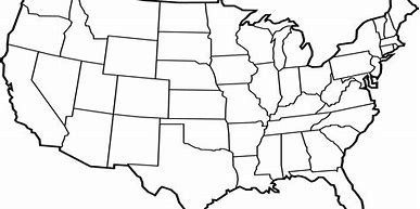 Image result for United States Map Outline