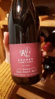 Image result for Kramer Pinot Noir Cardiac Hill