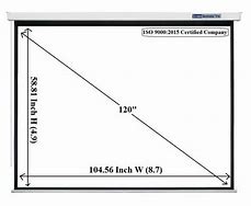 Image result for Projector Screen Dimensions