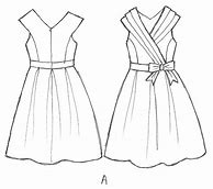 Image result for A Line Dress Sketch