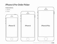 Image result for Apple iPhone 6 Size Printable