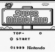 Image result for Super Mario Land Game Boy Title Screen