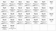 Image result for 30-Day Fitness Challenge Blank Printable