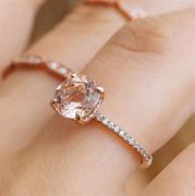 Image result for Single Diamond Ring Rose Gold