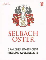 Image result for Selbach Oster Graacher Domprobst Riesling Auslese *