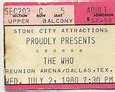 Image result for The Who Sports Arena 1980