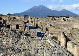 Image result for Aerial View of Vesuvius and Pompeii