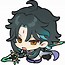 Image result for Xiao Chibi Sticher