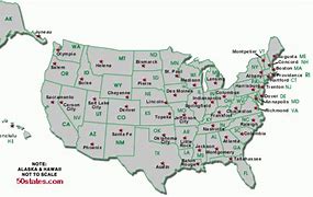 Image result for United States Map Capitals