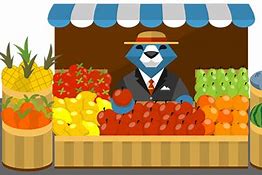 Image result for Cartoon Apple Market