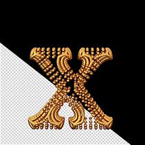 Image result for 3D Gold X Sign