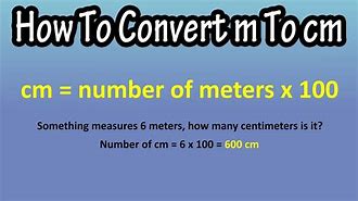 Image result for Convert Meters to Centimeters