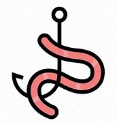 Image result for Fish Hook with Worm Clip Art
