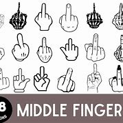 Image result for Middle Finger Saying SVG