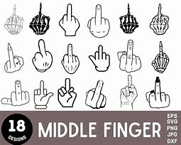 Image result for Vector Middle Finger Gesture