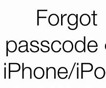 Image result for What to Do When You Forgot iPhone Passcode