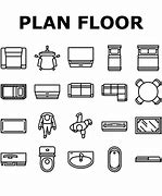 Image result for Floor Plan Furniture Symbols