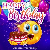 Image result for Happy Birthday Emojis Animated
